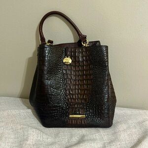 Brahmin Cocoa Sparrow Amelia Shoulder Bag